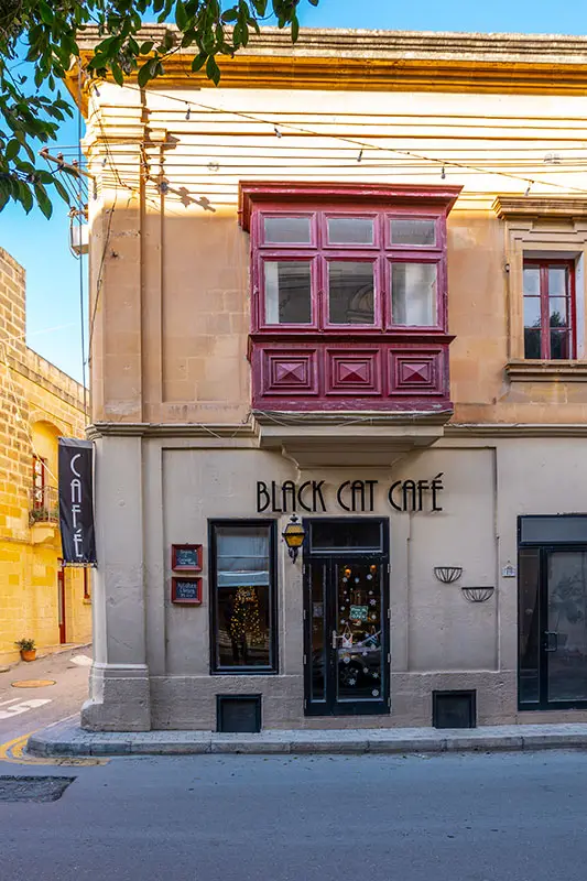 Black Cat Cafe in Victoria Gozo is a great place for breakfast and brunch.
