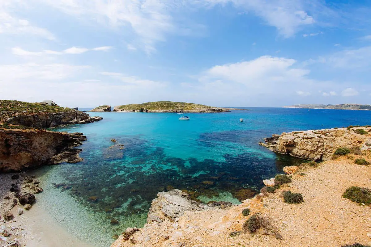 One of the many picturesque scenes in Comino.