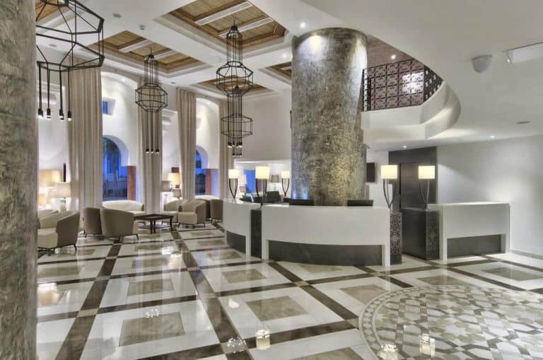 DB San Antonio Hotel & Spa lobby and reception.