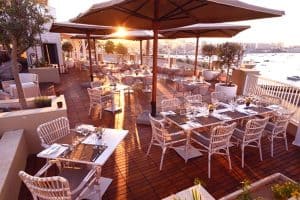 Giuseppi's Bar & Bistro offer fine dining with a lovely sea view.