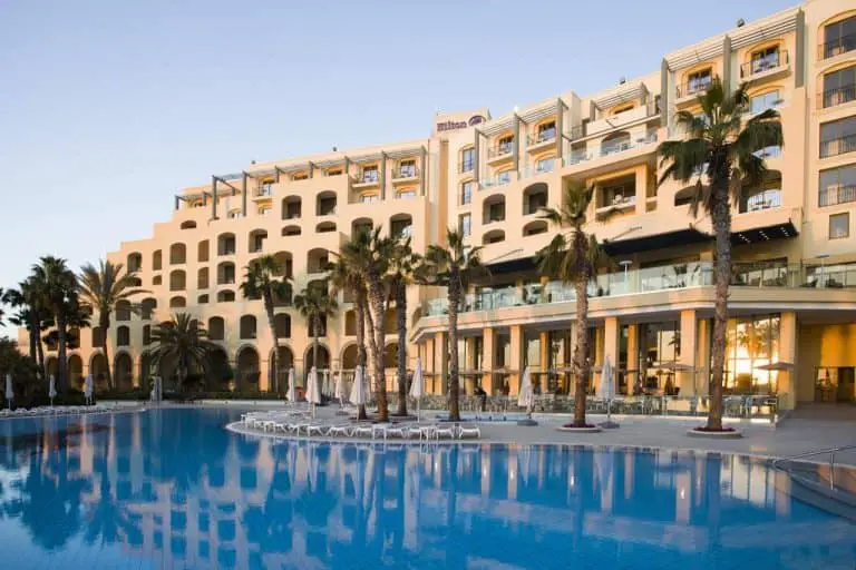 One of the best luxury Malta holidays options: HIlton Malta.