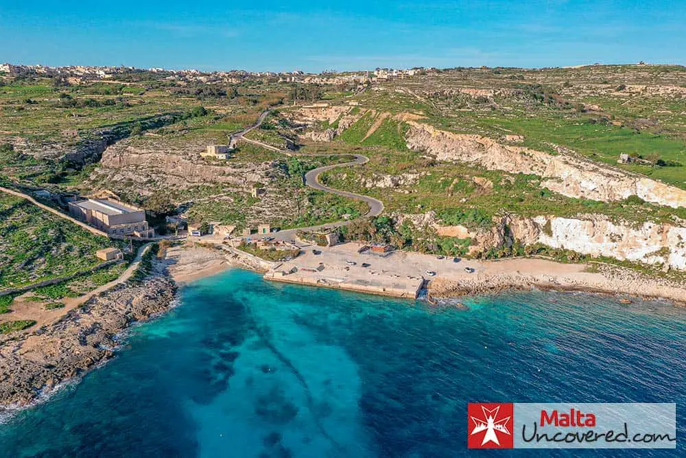 Hondoq ir-Rummien is a small beach in the South East of Gozo, close to the village of Qala.