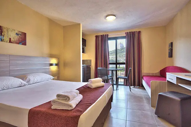 The Luna Holiday Complex is a good 3-star option for hotel accommodation in Mellieha.
