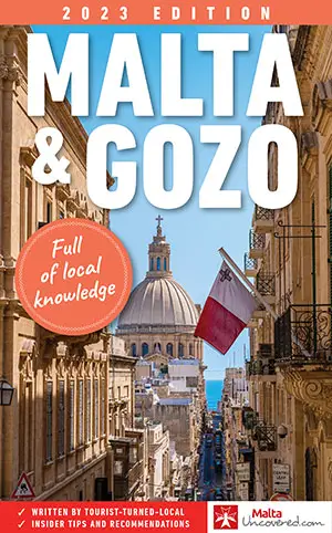 Malta guide book cover 2023.