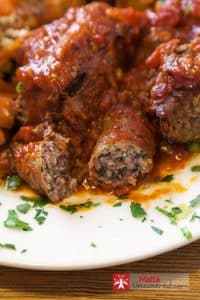 Maltese sausage as a main ingredient in a Maltese dish