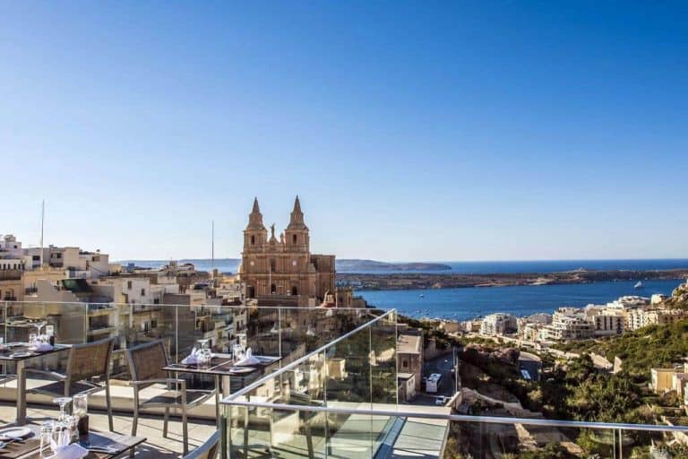 Enjoy your Malta holidays with a view at the Maritim Antonine in Mellieha.