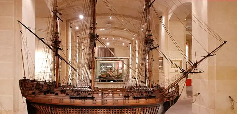 Ship model on display at the Malta Maritime Museum in Birgu