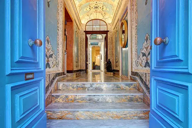 Entrance to Palazzo Paolina Boutique Hotel in Valletta.