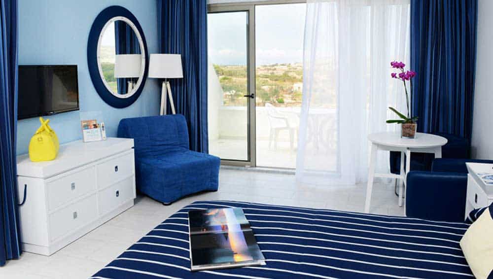 The Standard room at the Seabank Hotel Malta.