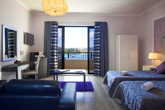 The Sliema Marina Hotel offers decent accommodation, as long as you book a sea view room.