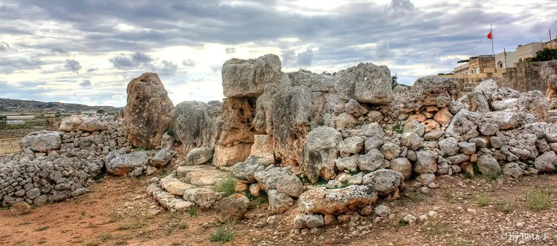 The Ta' Ħaġrat Temples on the outskirts of Mġarr.