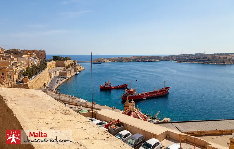 Entrance to Valletta Grand Harbour.